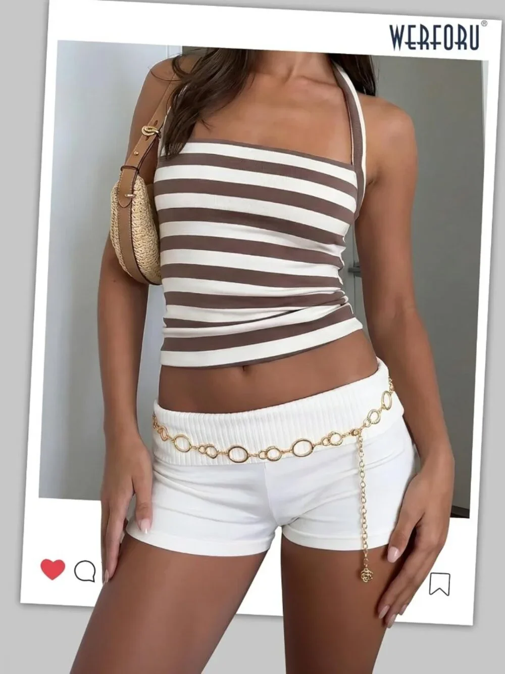 Stylish Metal Chain Belt for Women - Gold Waist Link Belt for Dresses & Jeans